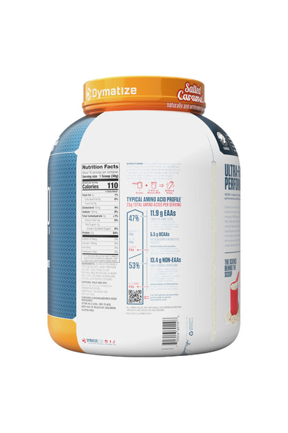Dymatize ISO100 Whey Protein Powder Isolate, Gourmet Vanilla, 25g of Protein, 5.5g BCAAs, Less Than 120 Cal., Gluten Free, 1g Fat, 1g Sugar, 2g Carb (20 Servings)