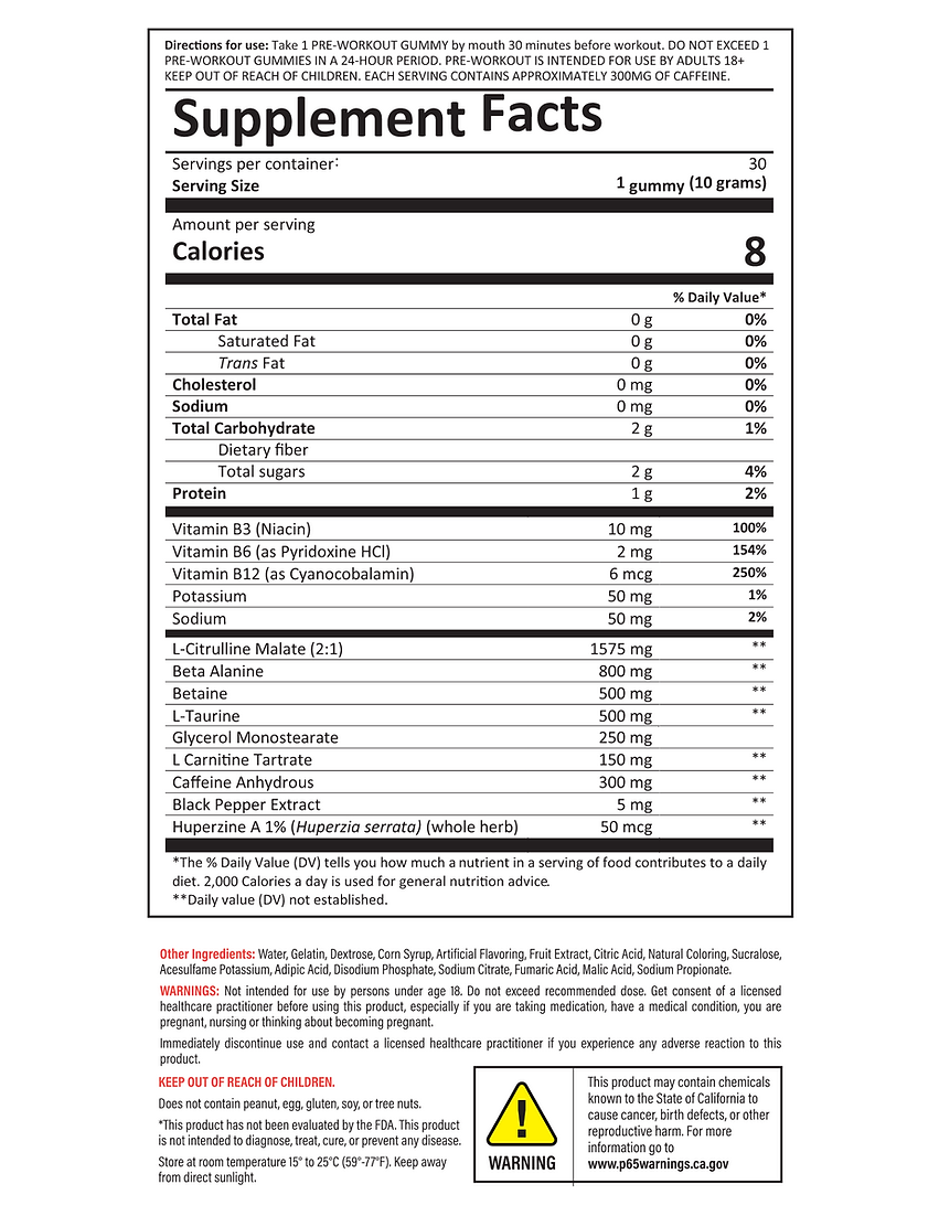Kodagenix Pre-Workout Gummies: Enhance Focus & Pumps